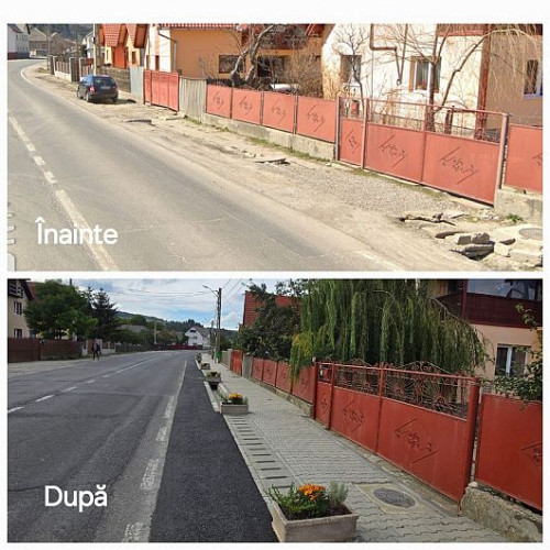 Lucrările de amenajare a trotuarelor din zona Bradet au fost finalizate