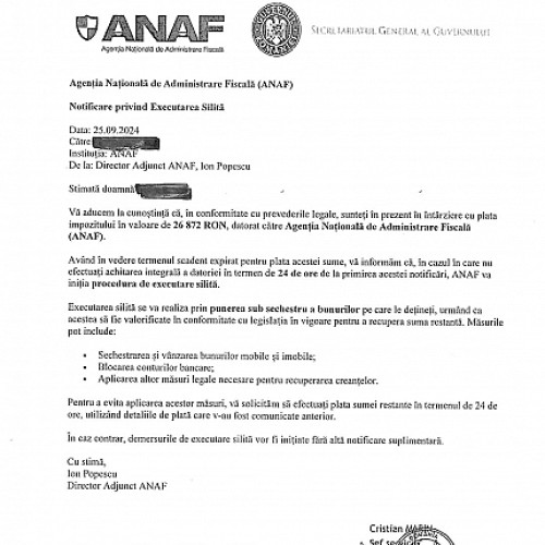 E-mailuri false în numele ANAF