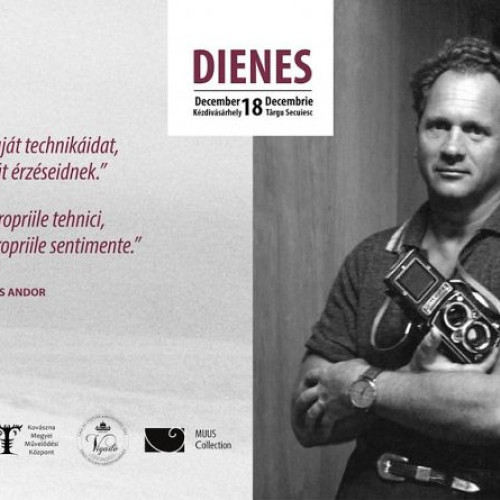 Placă memorială dedicată fotografului Andre de Dienes, dezvelită la Târgu Secuiesc