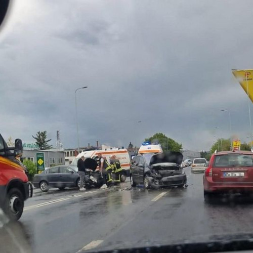 Accident rutier pe strada Lt. Pais David din Sfântu Gheorghe