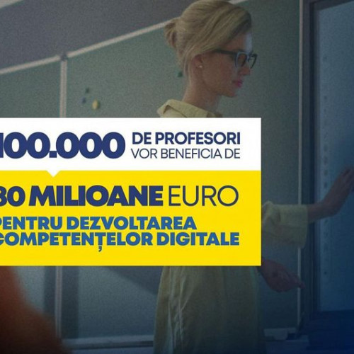 100.000 de profesori vor primi competențe digitale