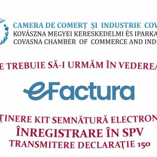 Lansat ghidul pentru înrolarea și transmiterea prin sistemul e-Factură în SPV de către CCI