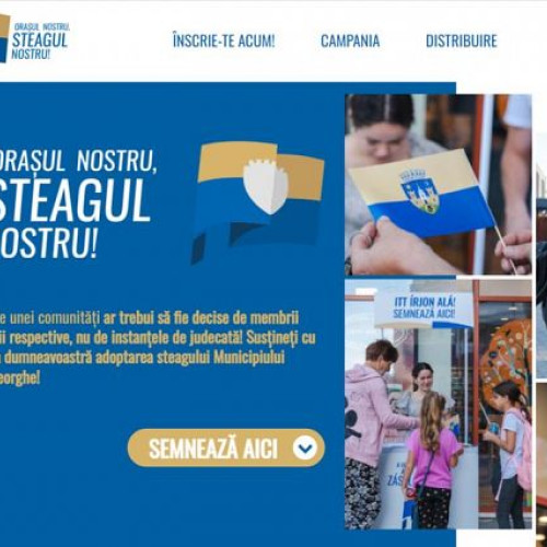 Primăria lansează o colectare de semnături pentru sprijinirea steagului oraşului Sfântu Gheorghe