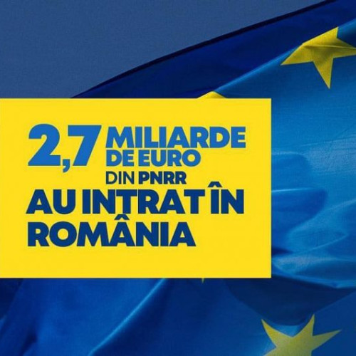 Comisia Europeană virează 2,7 miliarde euro către România în urma cererii de plată din PNRR