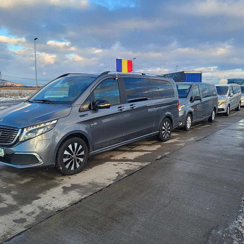 Protest al transportatorilor din Întorsura la Brașov