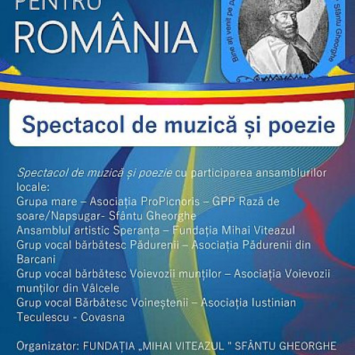 1 Decembrie 1918, reprezentație de muzică și poezie în 2023