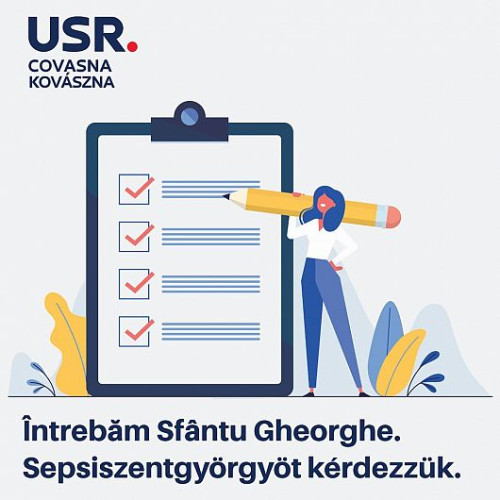 USR lansează chestionar online pentru programul de guvernare în Sfântu Gheorghe