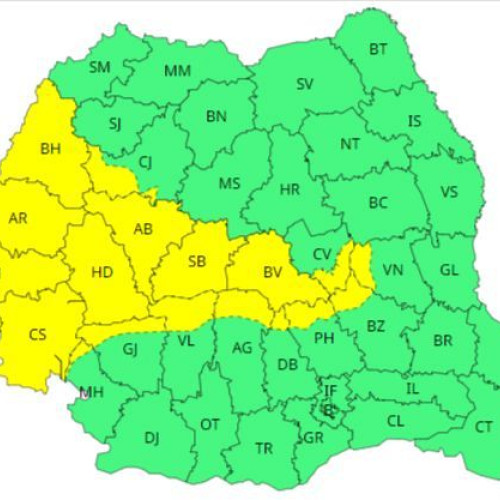 Alarmă meteo: Cod galben de vânt în 24 de judeţe sâmbătă și duminică