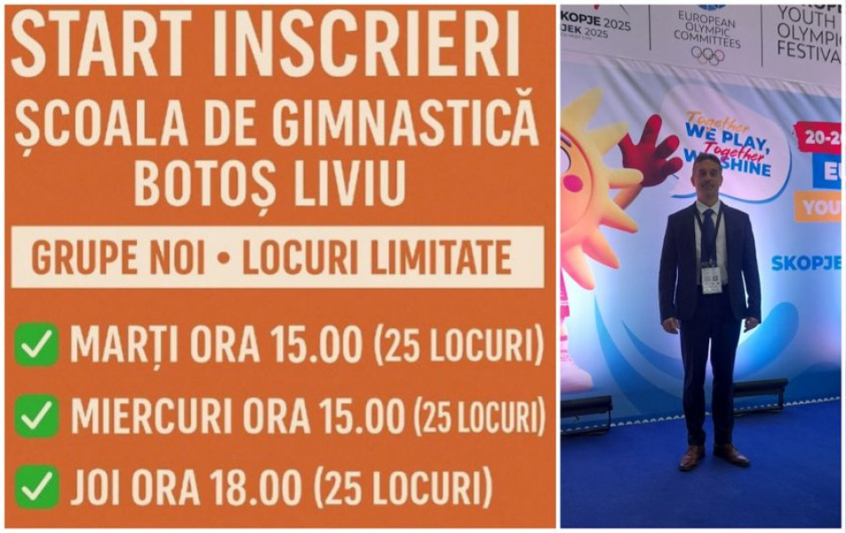 Au început înscrierile pentru grupele de gimnastică la Colegiul Național „Mihai Viteazul”