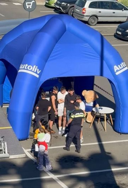 Acțiune preventivă pentru siguranța rutieră în parcarea Sepsi Value Centre