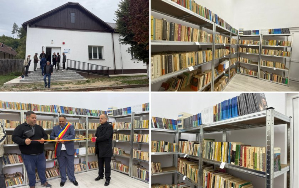 Comuna Vâlcele a inaugurat o nouă bibliotecă după incendiul din 2023