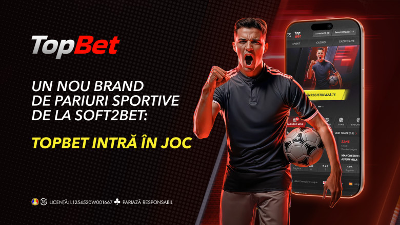 TopBet, noul brand de pariuri online, a intrat oficial pe piața românească