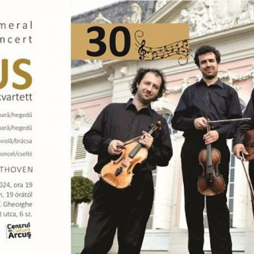 Concert de Aniversare - Cvartetul Tiberius sărbătorește 30 de ani de existență la Casa Muzicii din Sfântu Gheorghe