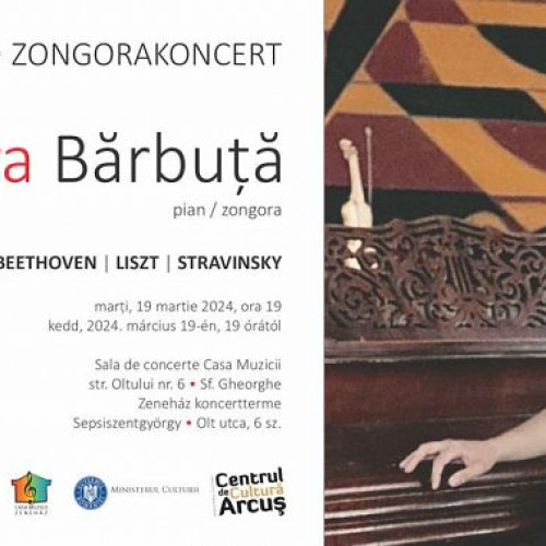 Concert extraordinar cu pianista Sara Bărbuță la Casa Muzicii din Sf. Gheorghe