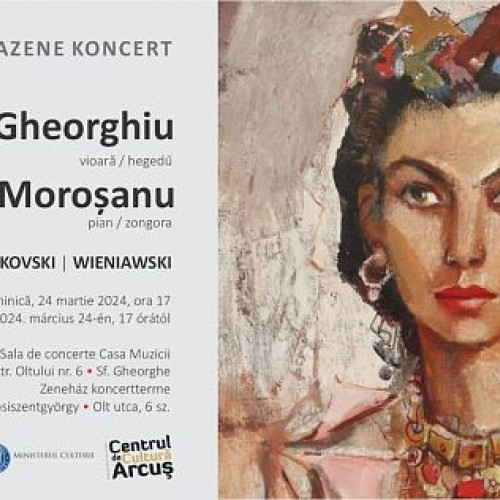 CCA anunţă Concert de primăvară extraordinar la Casa Muzicii cu solişti de la Filarmonica „Moldova” din Iași: Adrian Gheorghiu (vioară) şi Andreea Moroşanu (pian)!