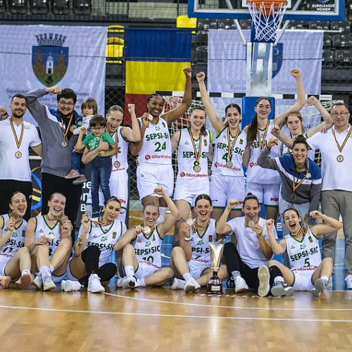 Sepsi-SIC dominate CS Municipal Targoviste with a score of 87-69 and secure the bronze medals in the Women's National Basketball League.