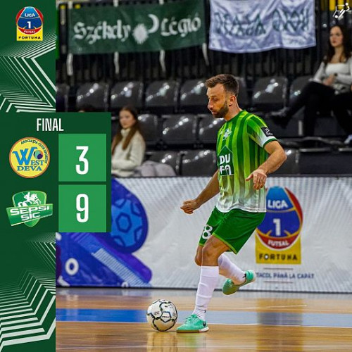 Sepsi-SIC, invingatoare fara infrangeri in Play-Out-ul Ligii 1 la futsal