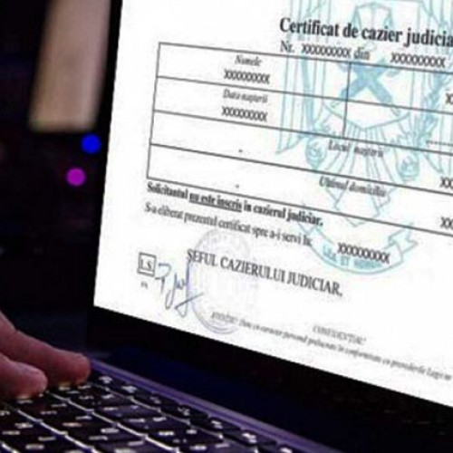 Certificatul de cazier judiciar disponibil acum și online